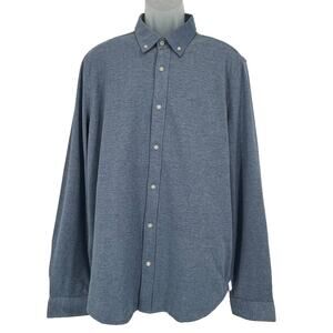 Jos A Bank Comfort Stretch Tailored Shirt in Blue Size X-Large